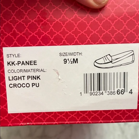 Kelly & Katie Blush Croc-Embossed Loafers - Picture 4 of 10